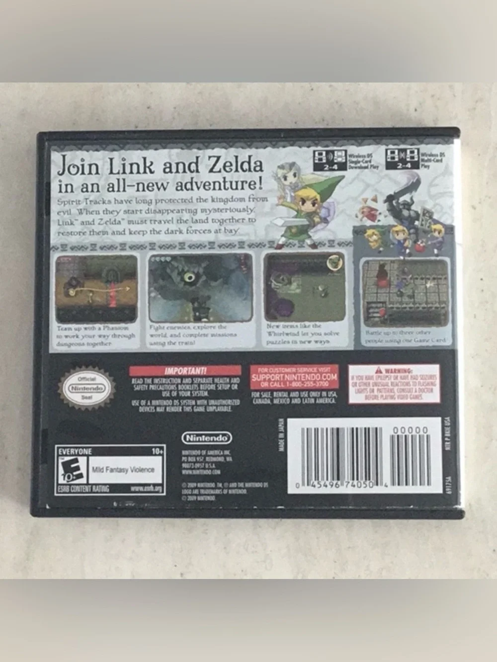 The Legend Of Zelda Spirit Tracks Nintendo DS Game Authentic CIB